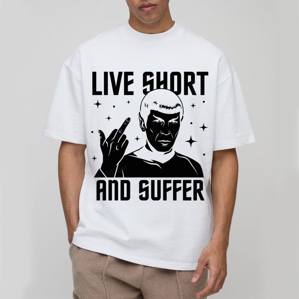 Vintage Space Sci-Fi Character Graphic Cotton T-Shirt 