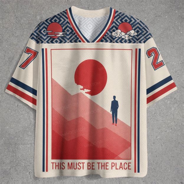 This Must Be The Place Retro Mountain Sunrise Jersey Shirts