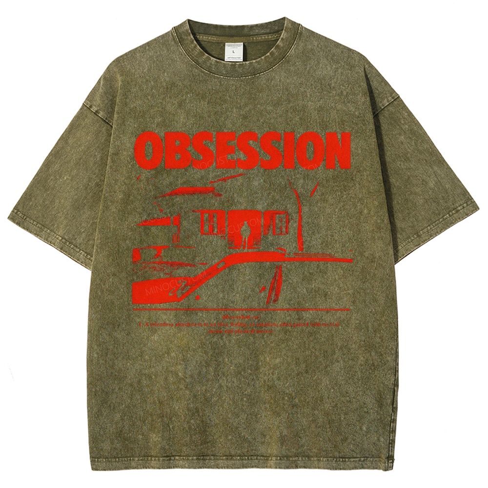 Vintage Retro Cartoon Kids Wish Stick Graphic Washed T-Shirt 