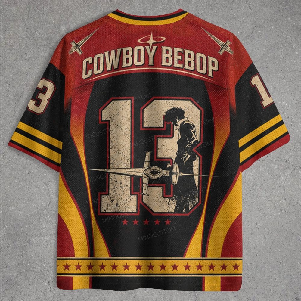 Cowboy Bebop Spike Spaceship Retro Jersey Shirts