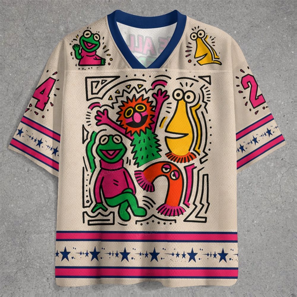 Pop Art Colorful Cartoon Creature Group Jersey Shirts 