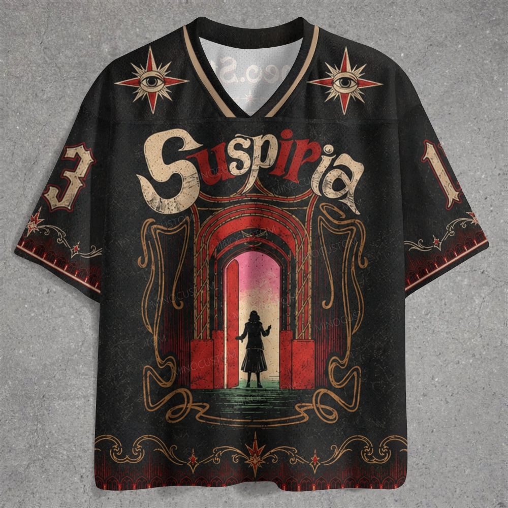 Vintage Dark Gothic Door Silhouette Occult Eye Jersey Shirts