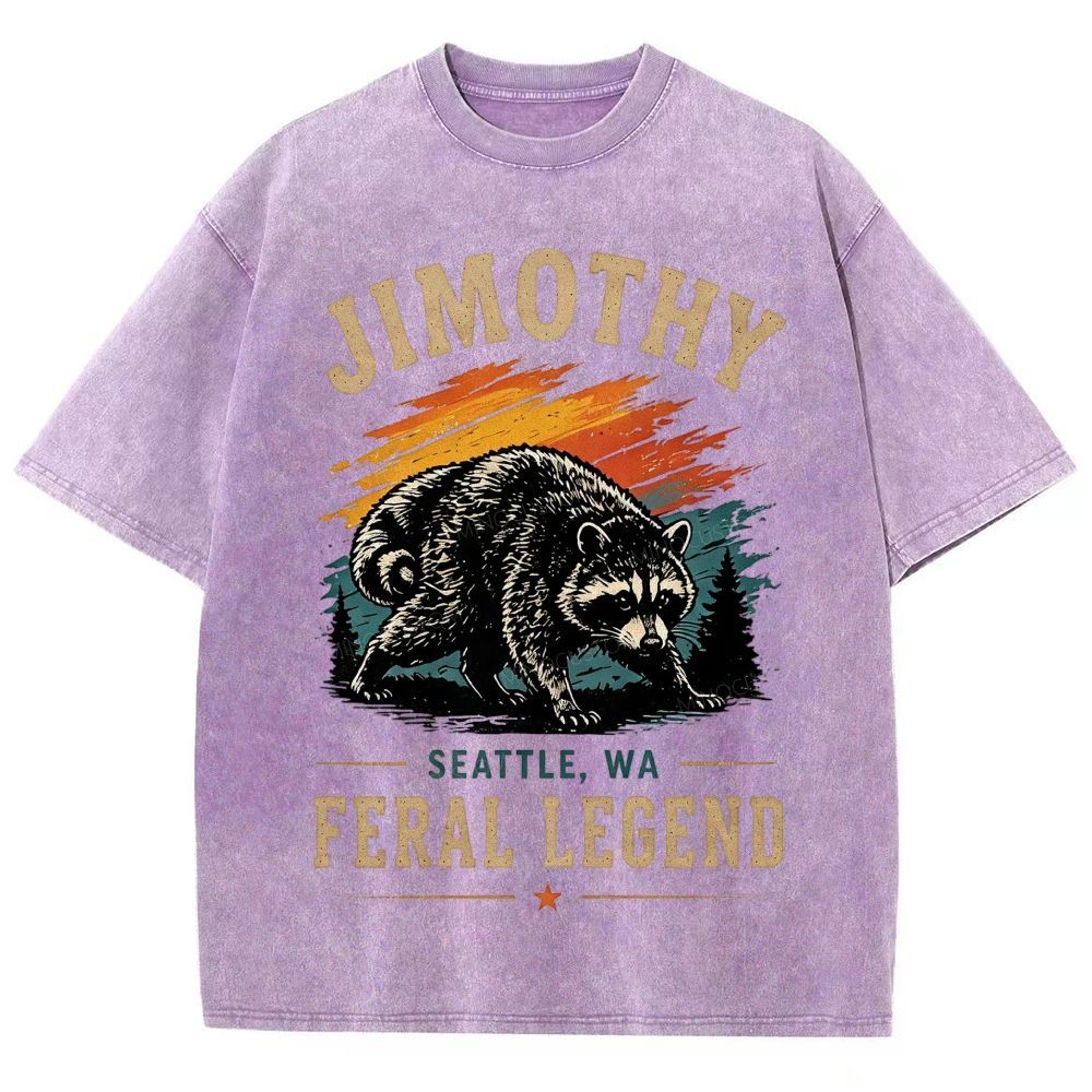 Vintage Jimothy Raccoon Mountain Wilderness Washed T-Shirt