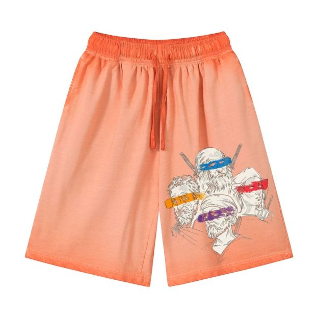 Renaissance Masters Portrait Casual Gradient Shorts 
