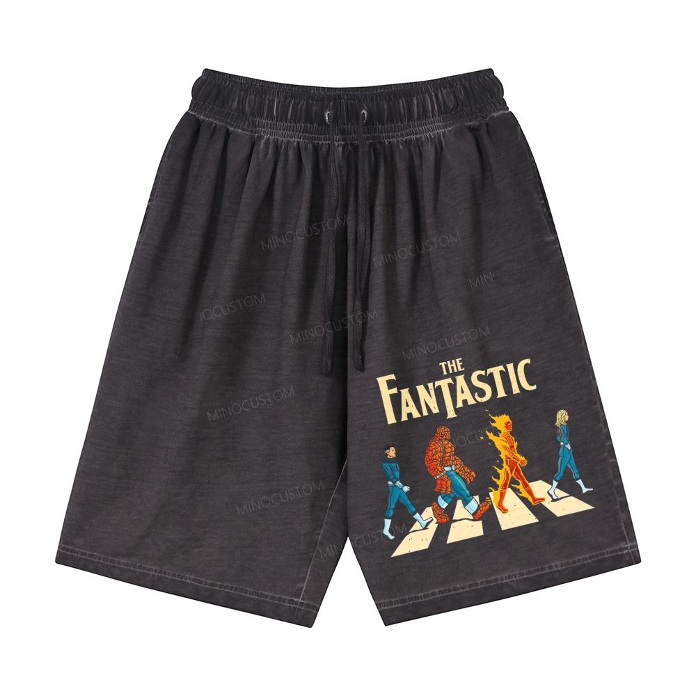  The Cosmic Quartet  Superhero Casual Gradient Shorts 