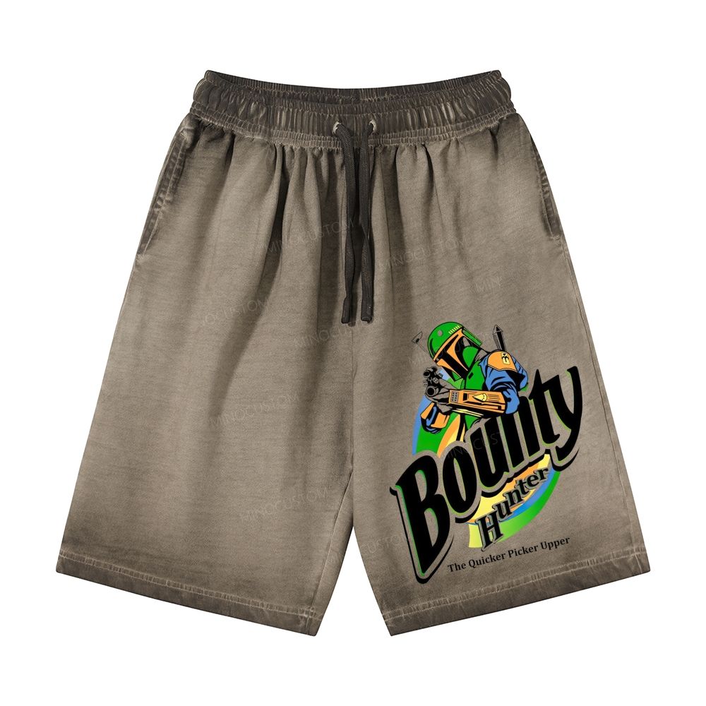  Bounty Hunter Retro Graphic Casual Gradient Shorts 