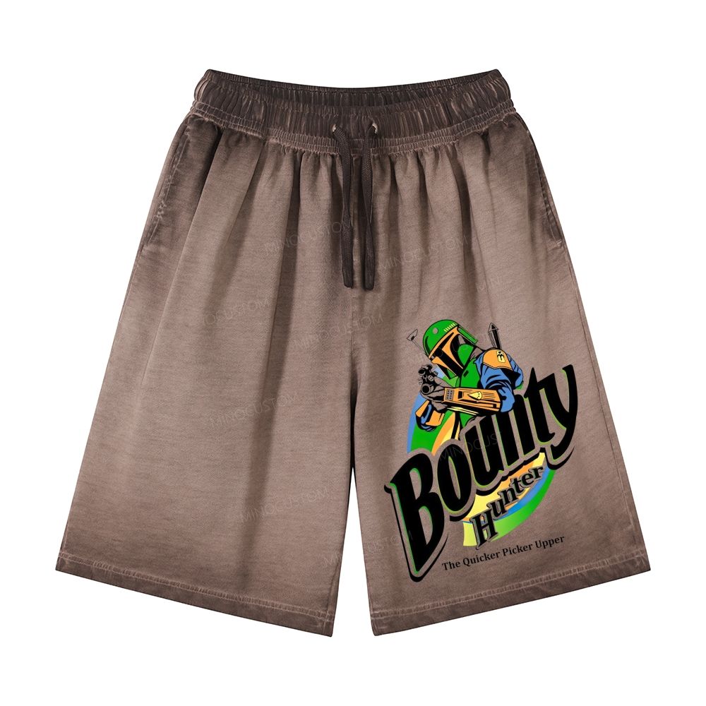  Bounty Hunter Retro Graphic Casual Gradient Shorts 