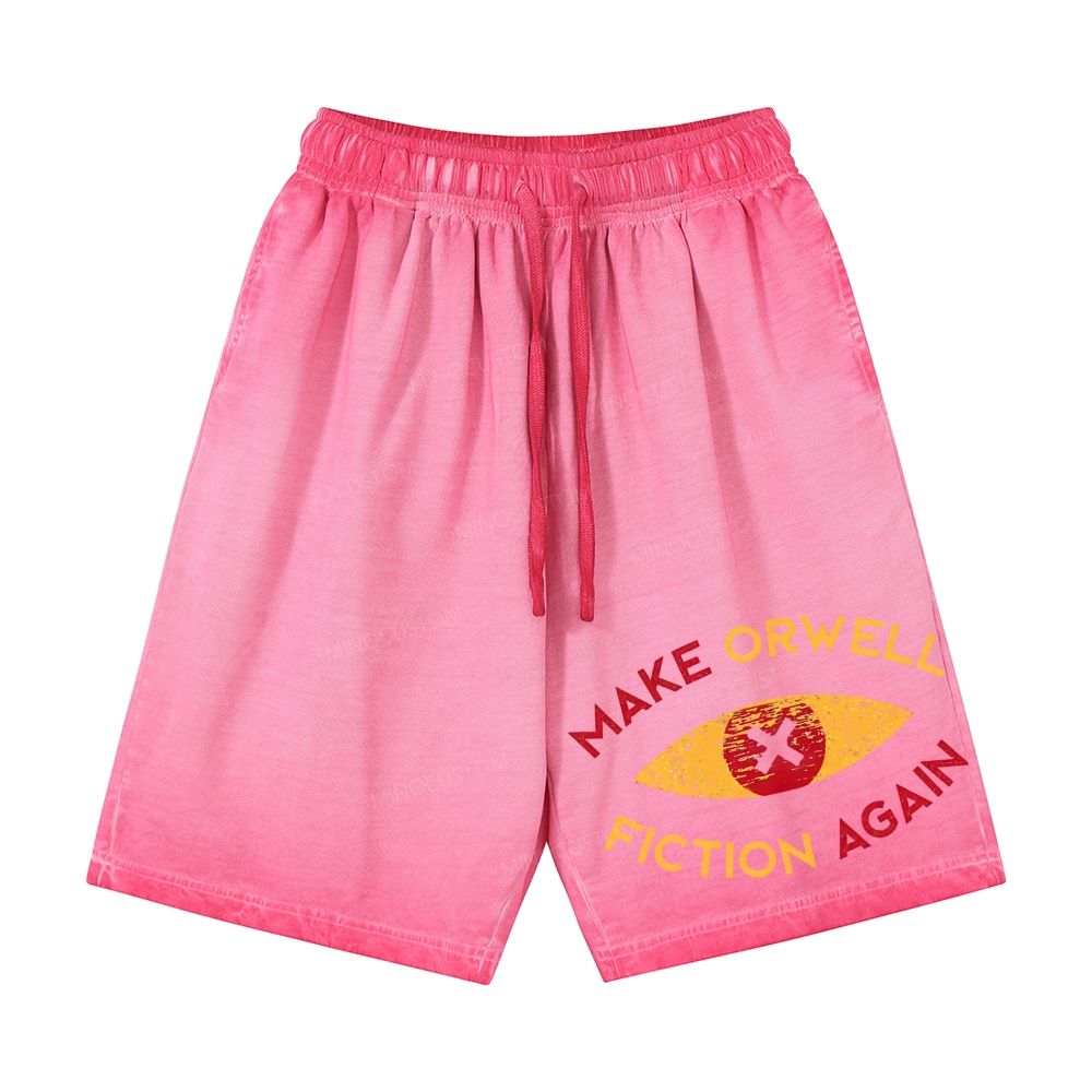 Make Orwell Fiction Again Casual Gradient Shorts 