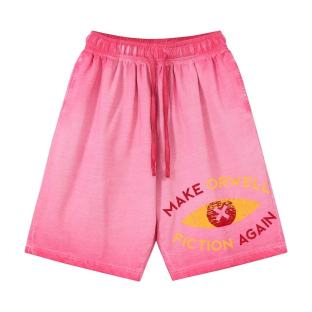 Make Orwell Fiction Again Casual Gradient Shorts 