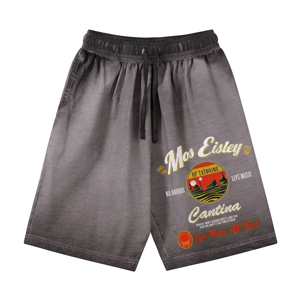 Mos Eisley Cantina Tatooine Sci-Fi Casual Gradient Shorts 