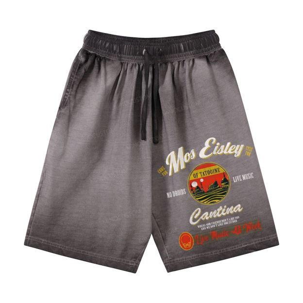 Mos Eisley Cantina Tatooine Sci-Fi Casual Gradient Shorts 