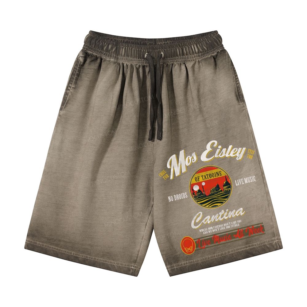 Mos Eisley Cantina Tatooine Sci-Fi Casual Gradient Shorts 