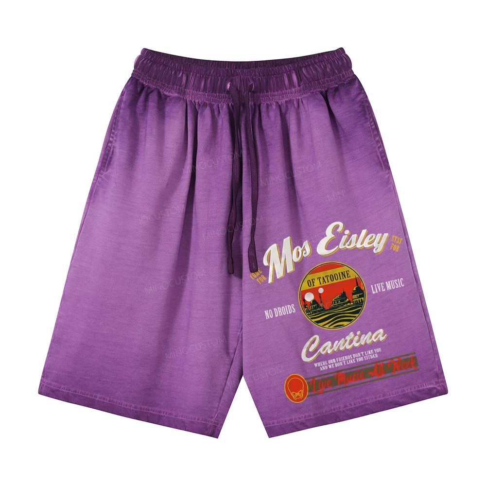Mos Eisley Cantina Tatooine Sci-Fi Casual Gradient Shorts 