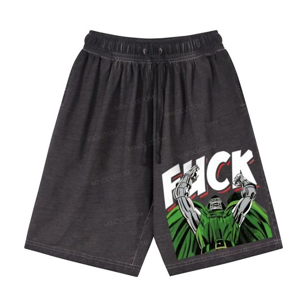 Dr Hellfire Slayer Vintage Casual Gradient Shorts 