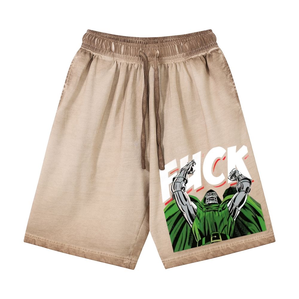Dr Hellfire Slayer Vintage Casual Gradient Shorts 