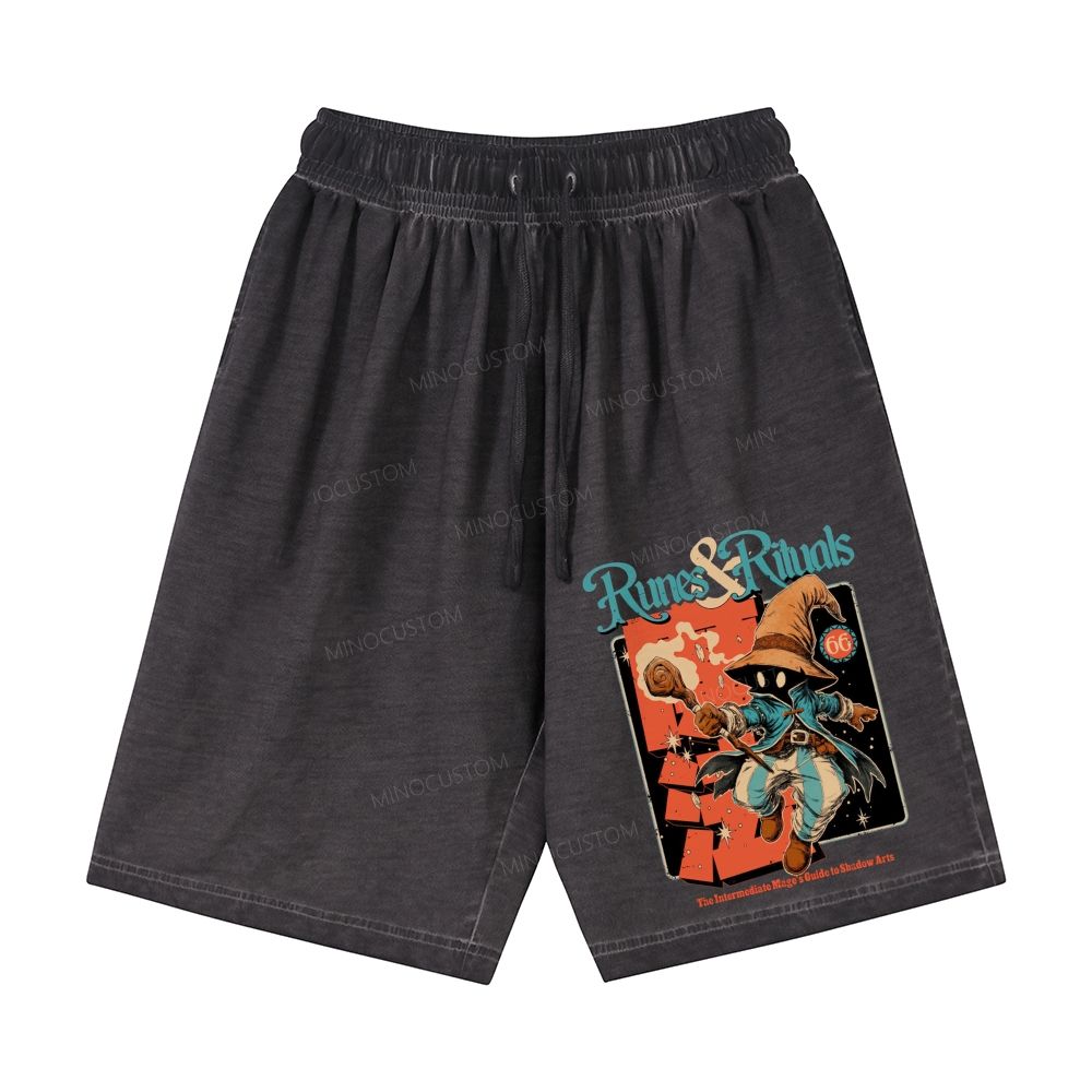  Runes & Rituals Casual Gradient Shorts 