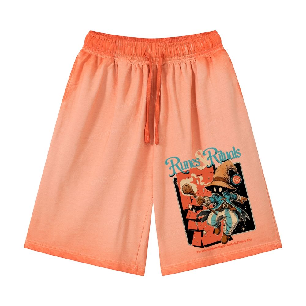  Runes & Rituals Casual Gradient Shorts 