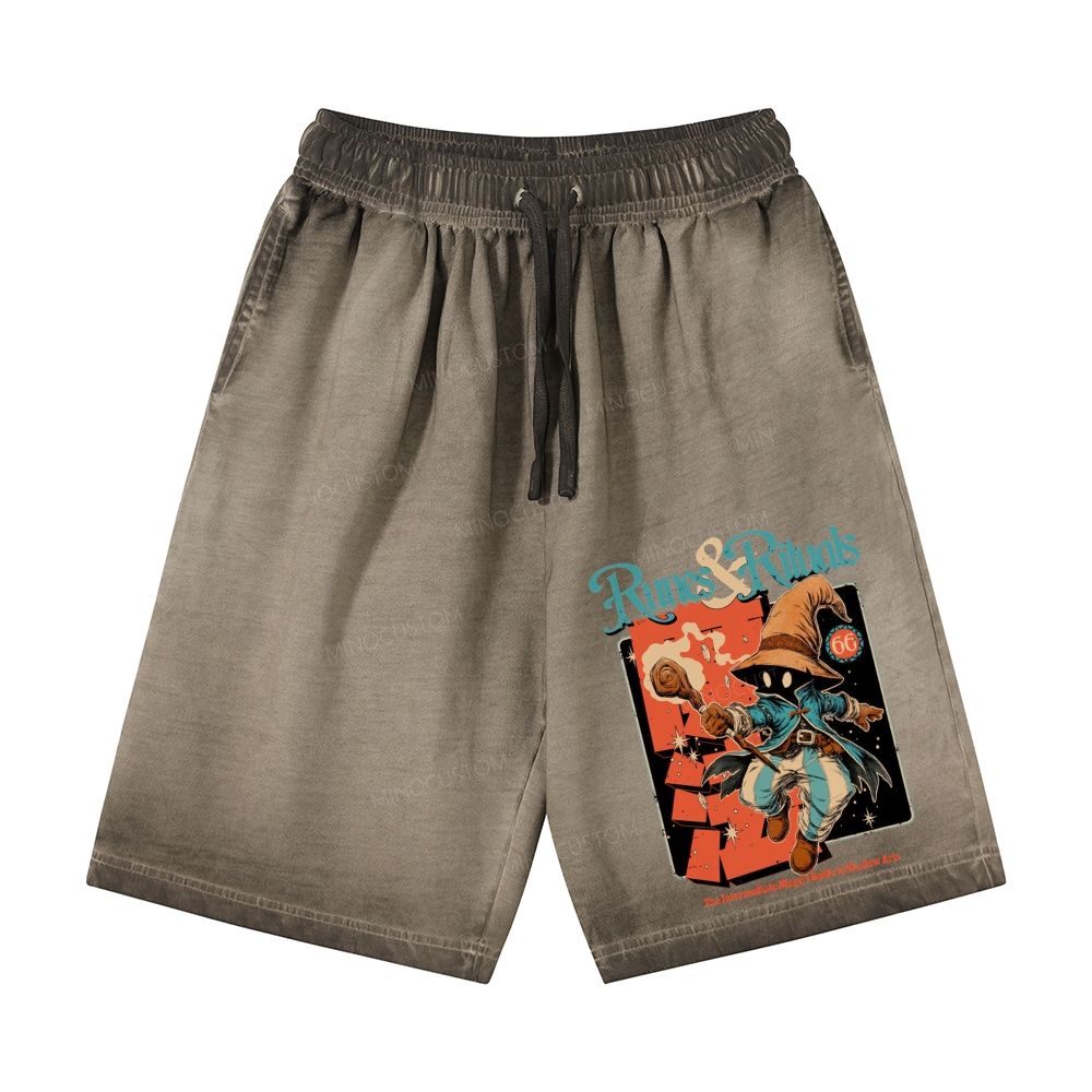  Runes & Rituals Casual Gradient Shorts 
