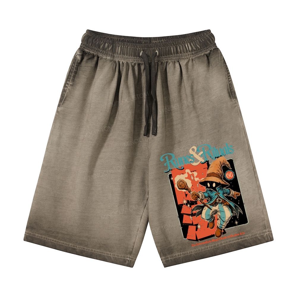  Runes & Rituals Casual Gradient Shorts 
