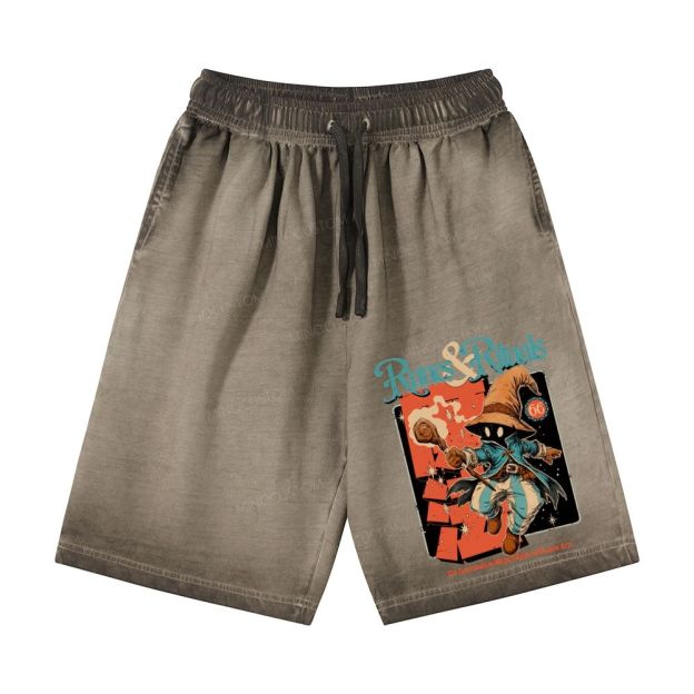  Runes & Rituals Casual Gradient Shorts 