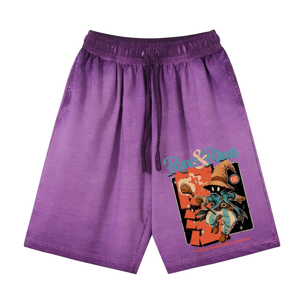  Runes & Rituals Casual Gradient Shorts 