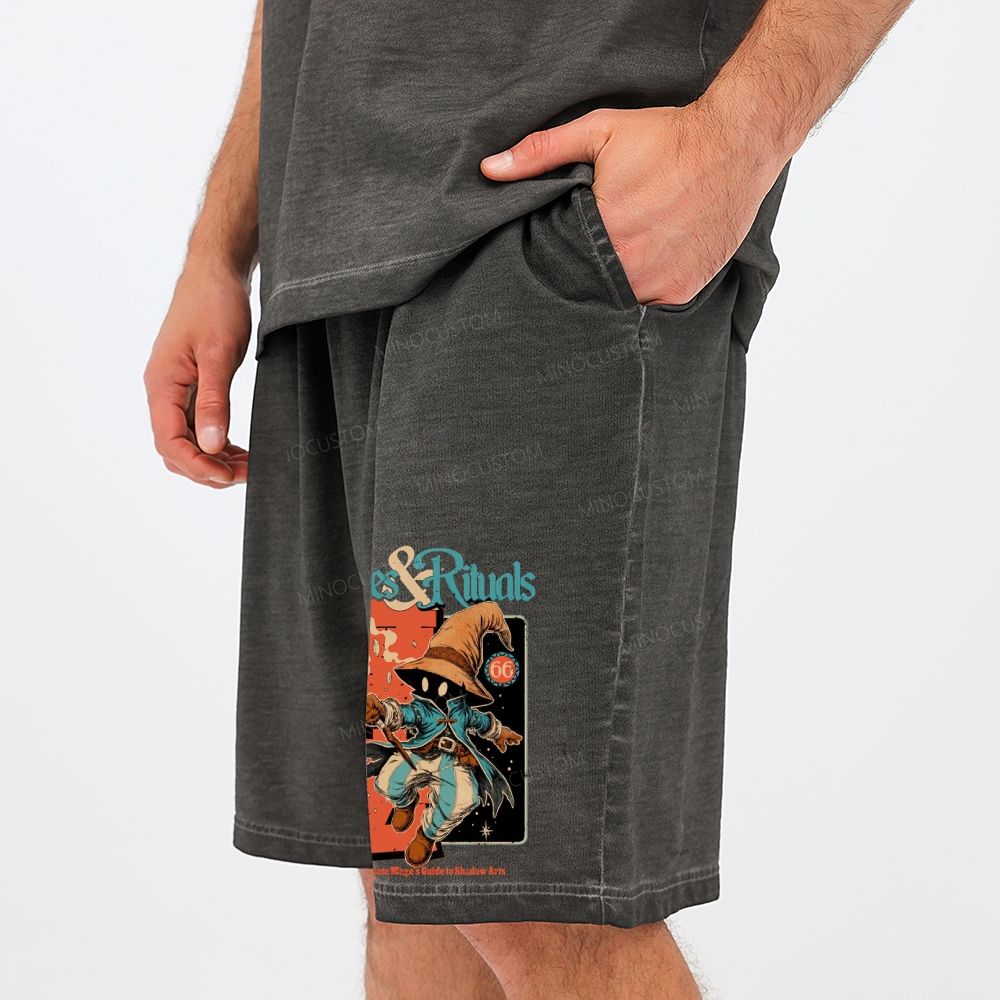  Runes & Rituals Casual Gradient Shorts 
