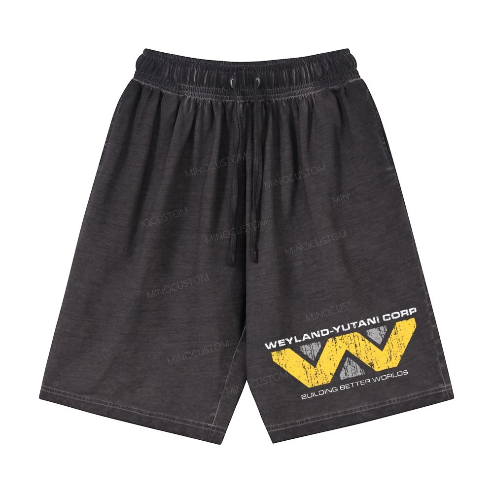  Weyland-Yutani Corp Vintage Casual Gradient Shorts 