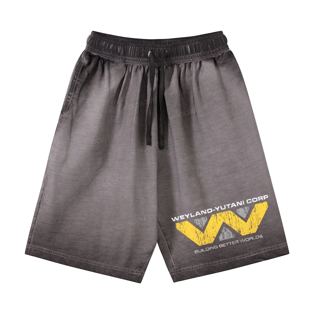  Weyland-Yutani Corp Vintage Casual Gradient Shorts 