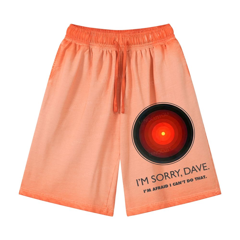 I'M SORRY DAVE, HAL9000 Casual Gradient Shorts 