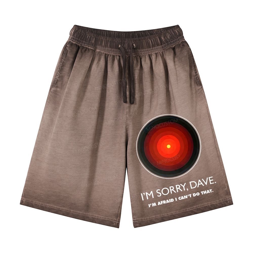 I'M SORRY DAVE, HAL9000 Casual Gradient Shorts 