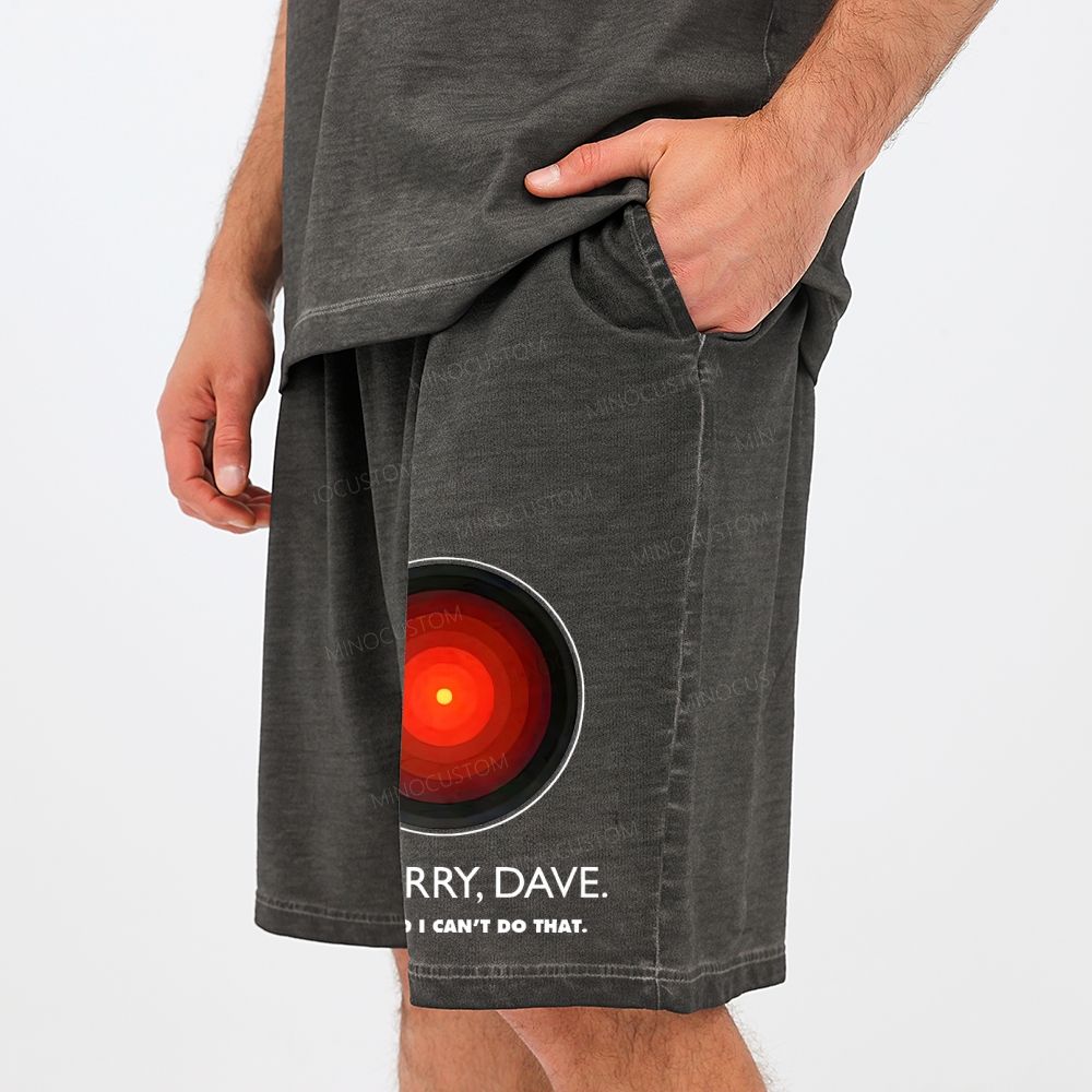 I'M SORRY DAVE, HAL9000 Casual Gradient Shorts 
