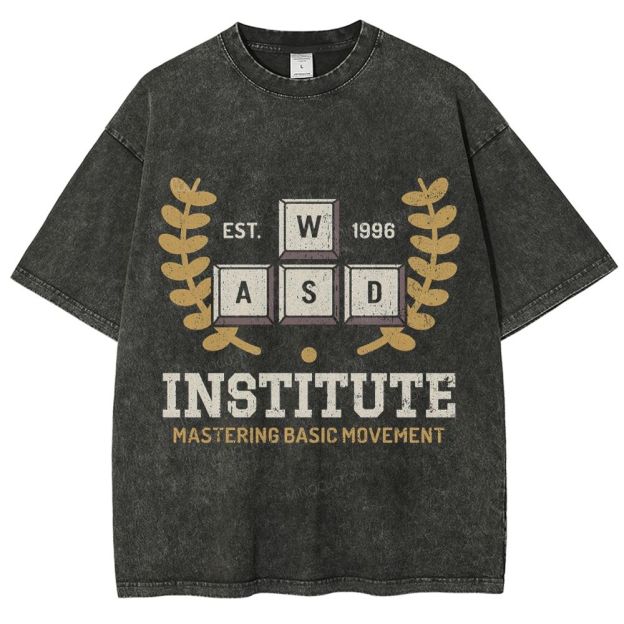 WASD Institute Gaming Washed T-Shirt