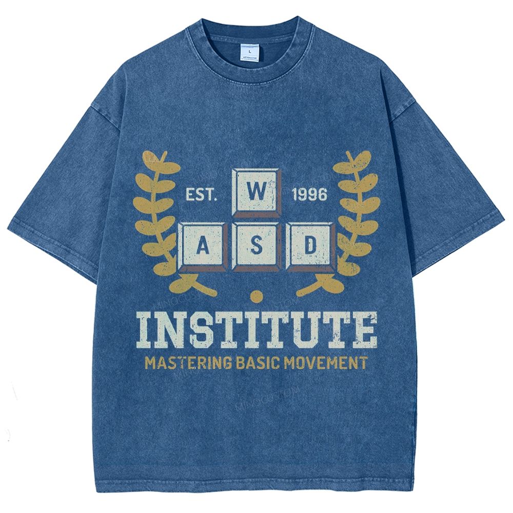 WASD Institute Gaming Washed T-Shirt