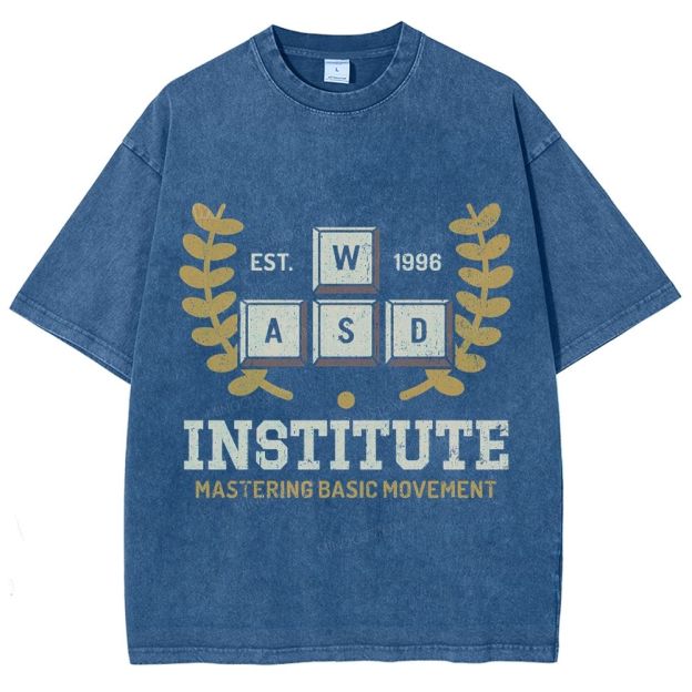 WASD Institute Gaming Washed T-Shirt