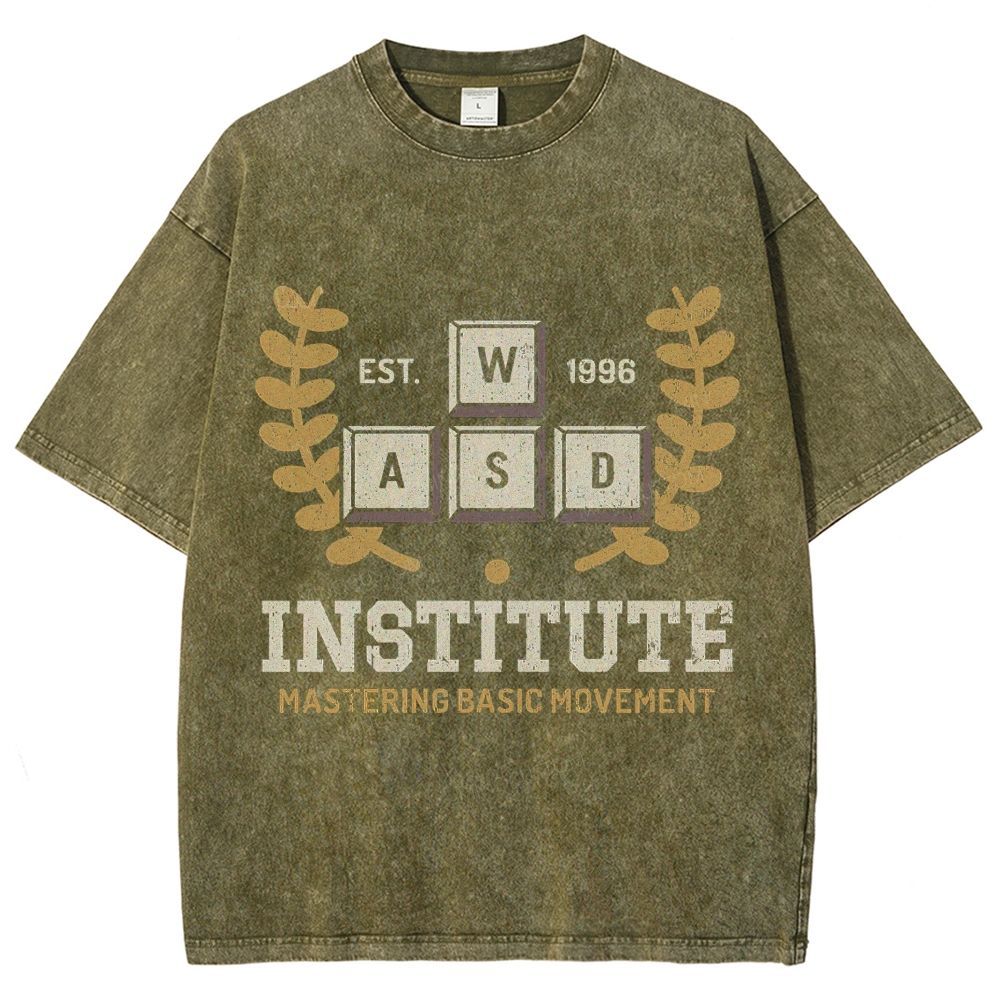 WASD Institute Gaming Washed T-Shirt