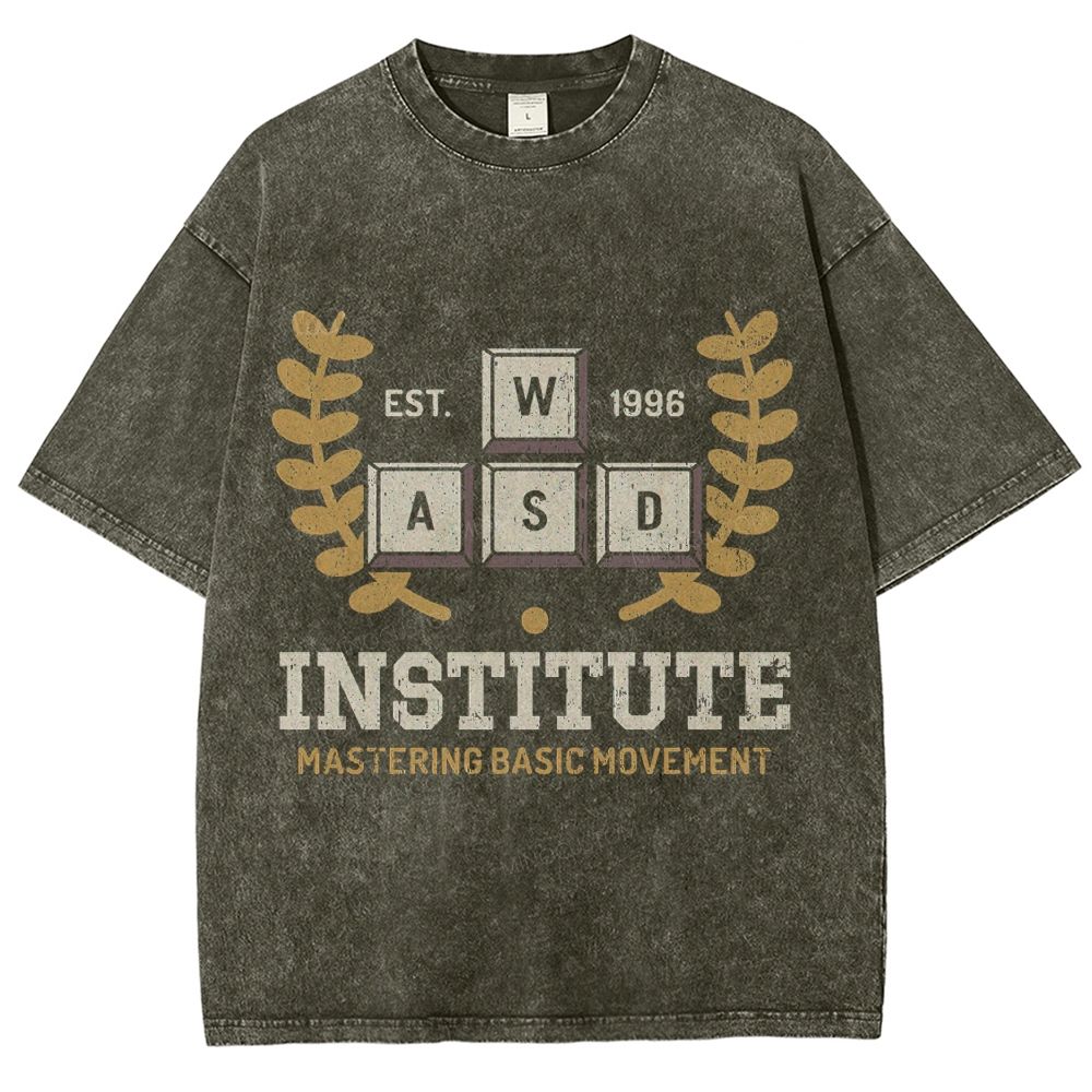 WASD Institute Gaming Washed T-Shirt