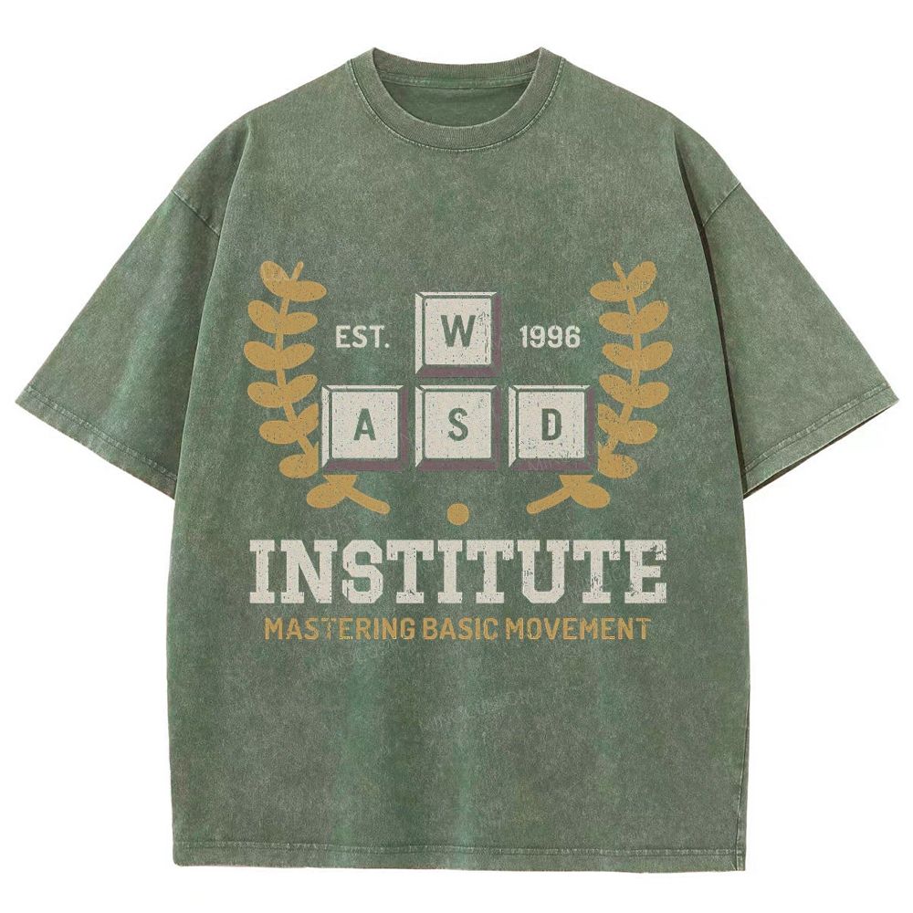 WASD Institute Gaming Washed T-Shirt
