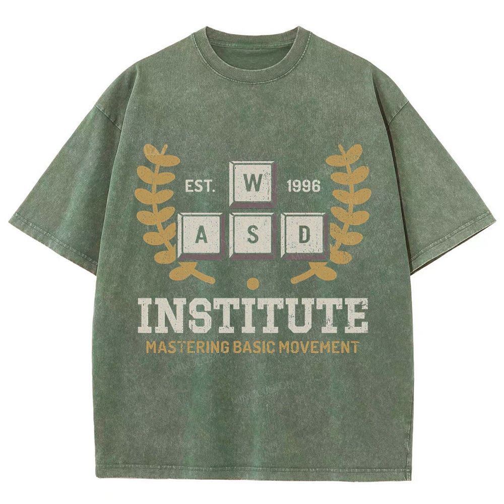 WASD Institute Gaming Washed T-Shirt