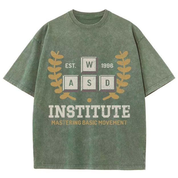 WASD Institute Gaming Washed T-Shirt