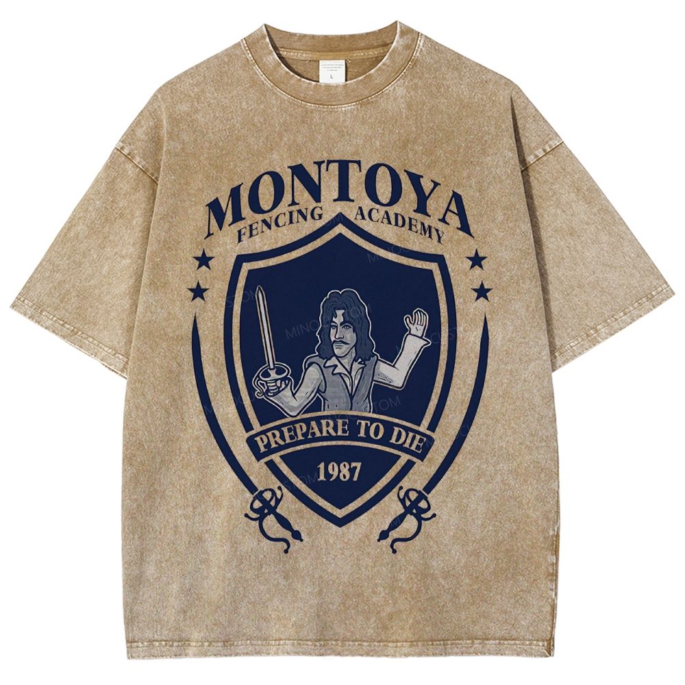 Montoya Fencing Academy Washed T-Shirt