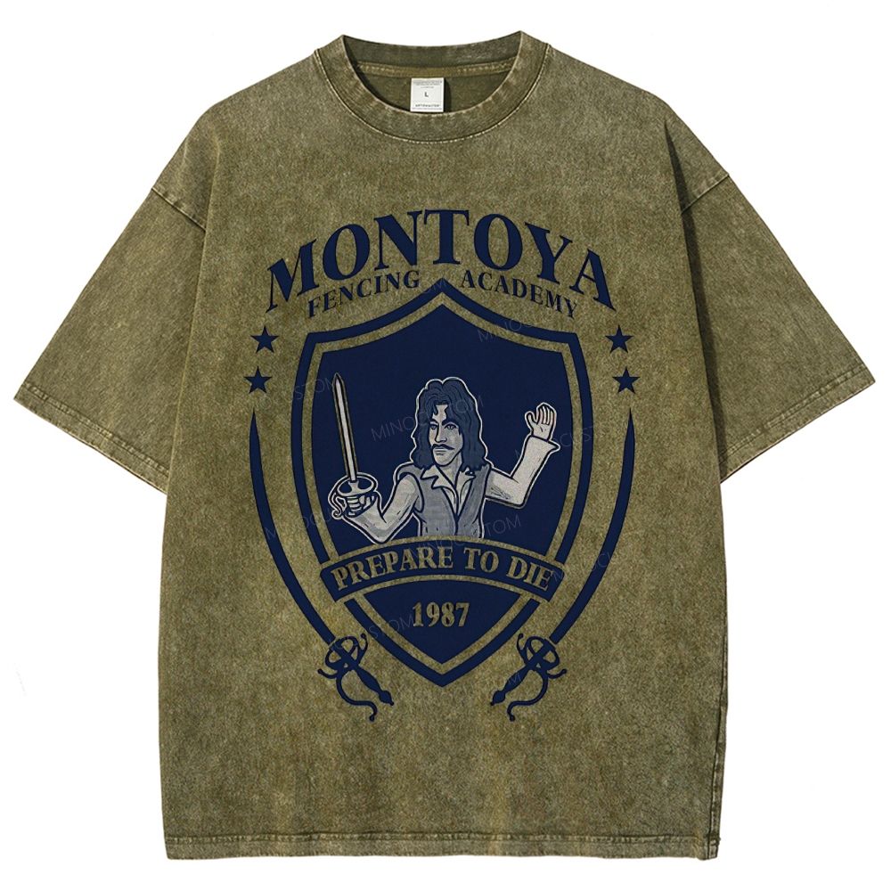 Montoya Fencing Academy Washed T-Shirt