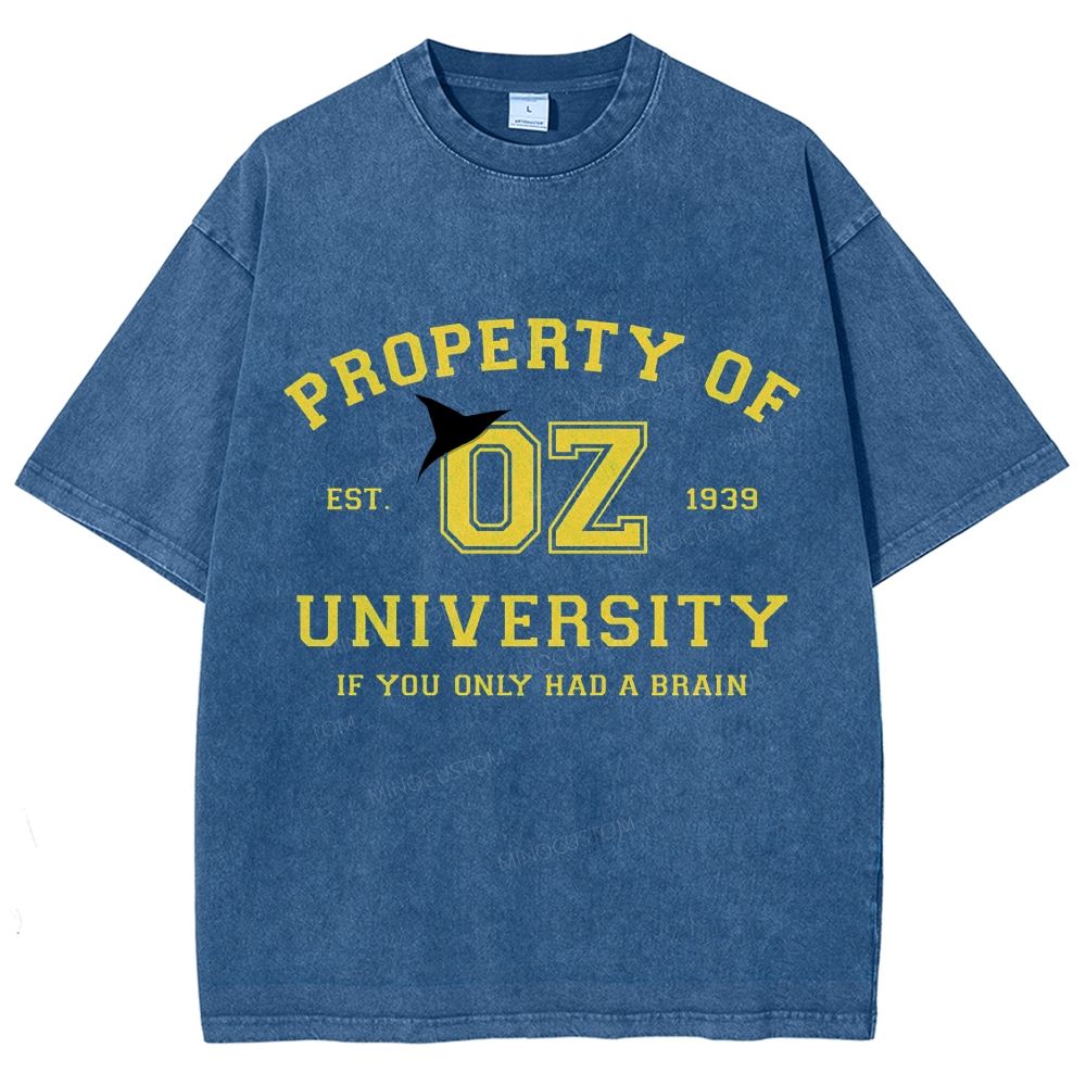 Property of OZ University Washed T-Shirt