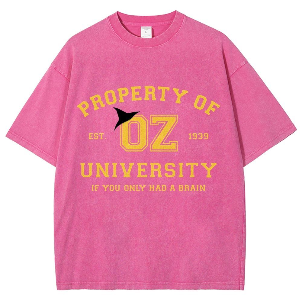 Property of OZ University Washed T-Shirt