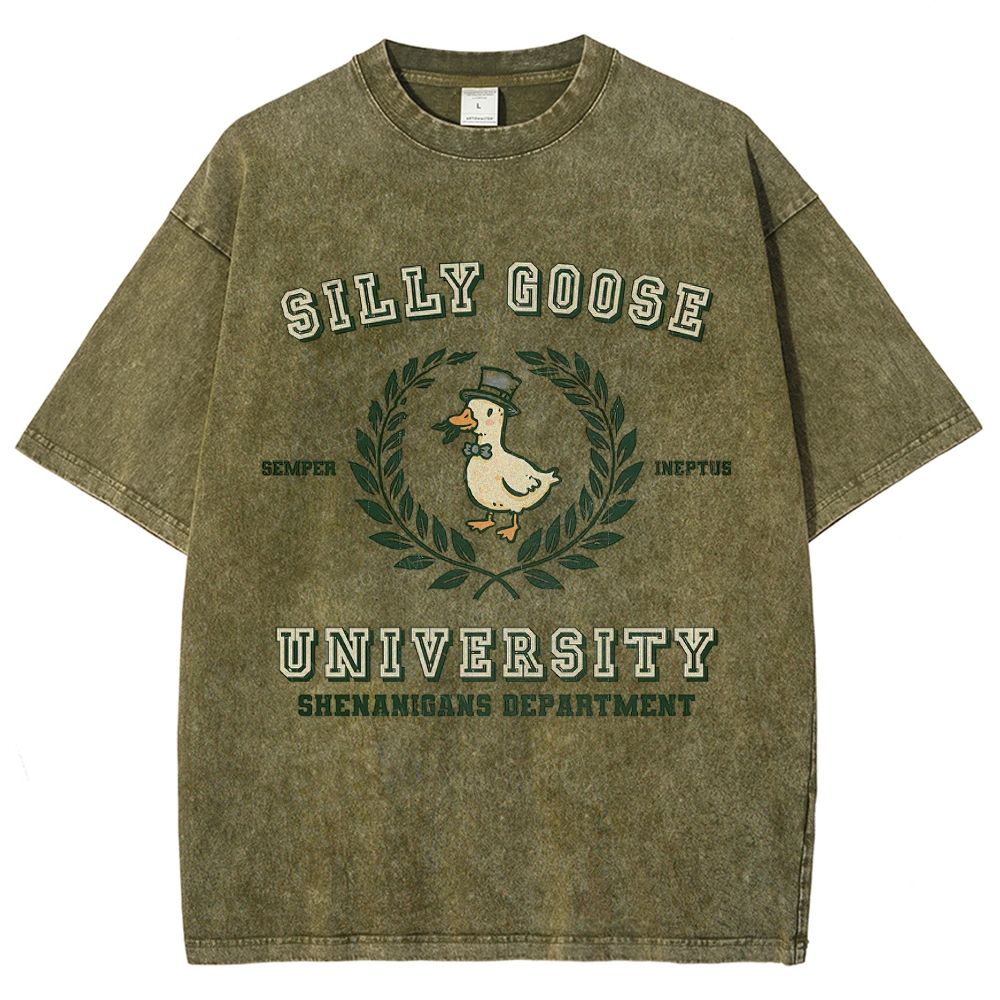 Silly Goose University Washed T-Shirt