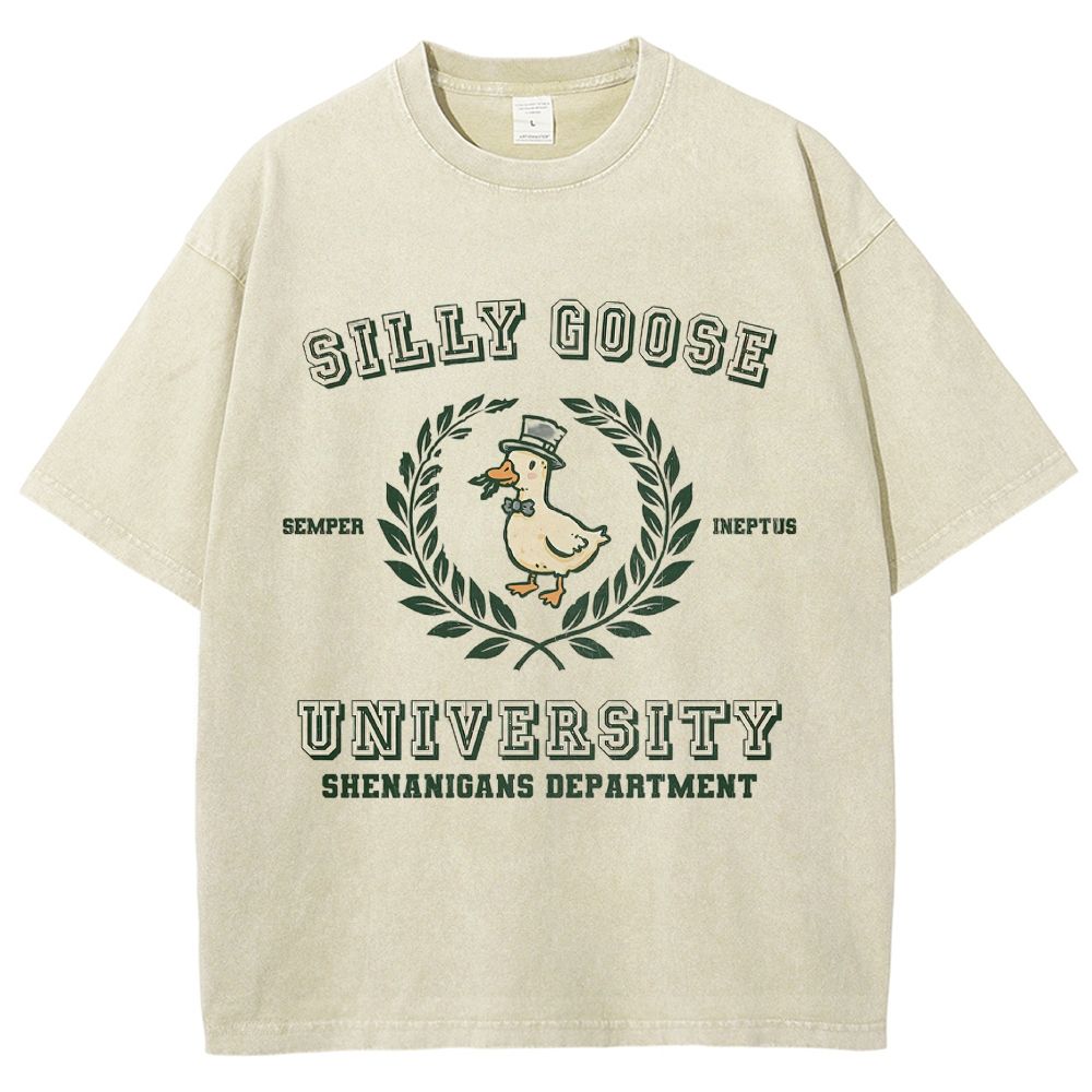 Silly Goose University Washed T-Shirt