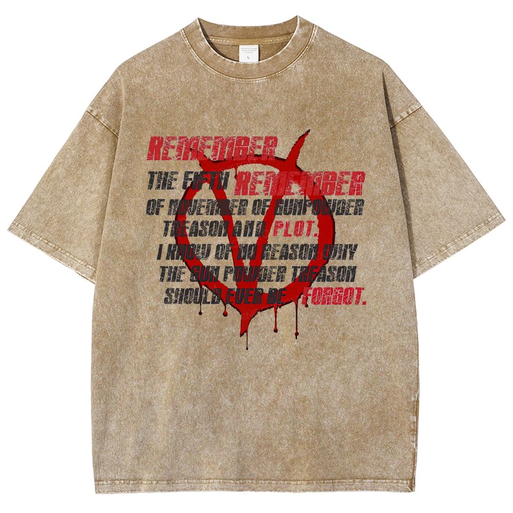Grunge Blood Drip Symbol Vintage Quote Graphic Washed T-Shirt