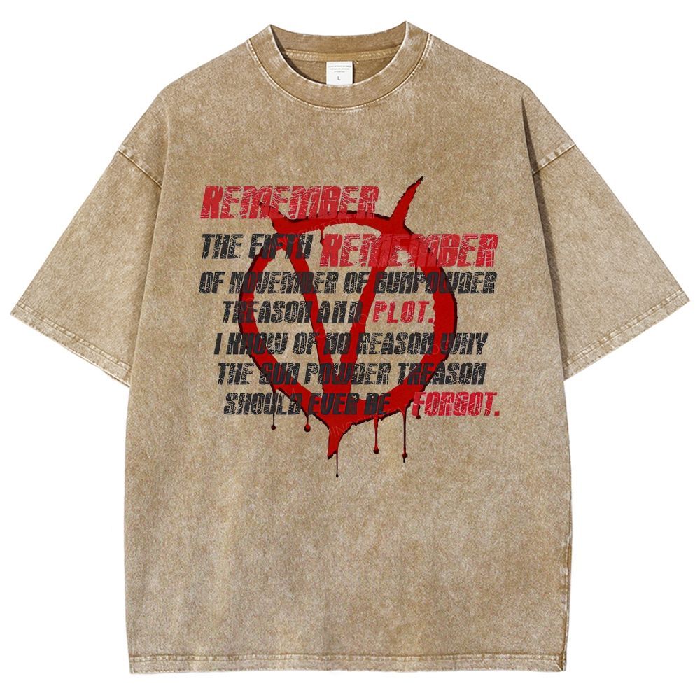 Grunge Blood Drip Symbol Vintage Quote Graphic Washed T-Shirt