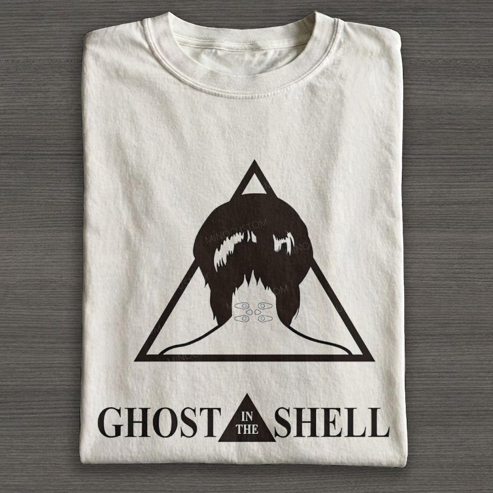 Retro Cyberpunk Sci‑Fi Silhouette Graphic Cotton T-shirt