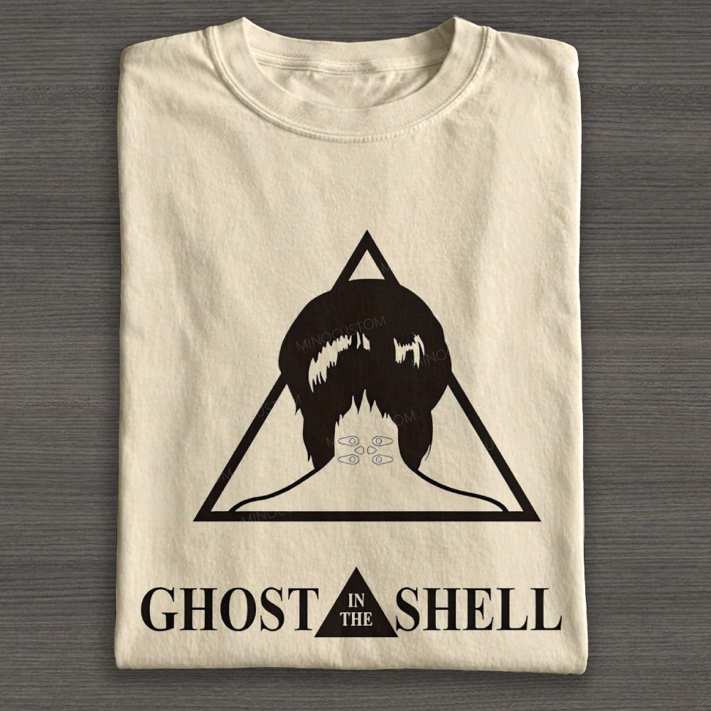 Retro Cyberpunk Sci‑Fi Silhouette Graphic Cotton T-shirt