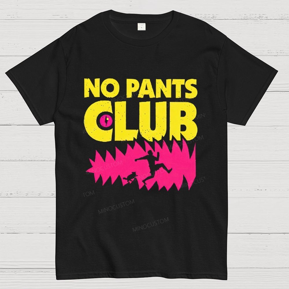 Vibrant Retro Slogan Silhouette Playful Humorous Casual Meme Cotton T-Shirt